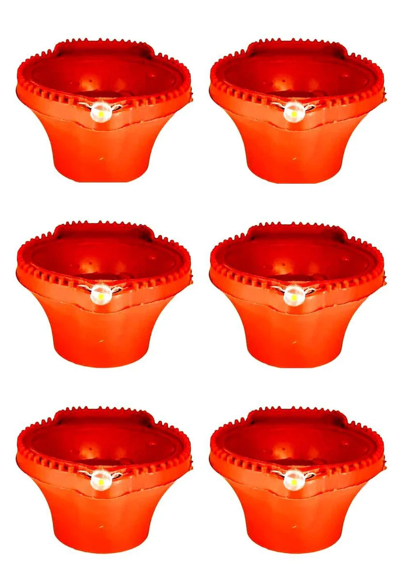LED Light Water Sensor Diyas Plastic with, Ambient Lights, (Pack of 6/12/)