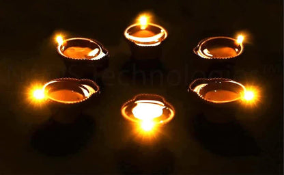 LED Light Water Sensor Diyas Plastic with, Ambient Lights, (Pack of 6/12/)